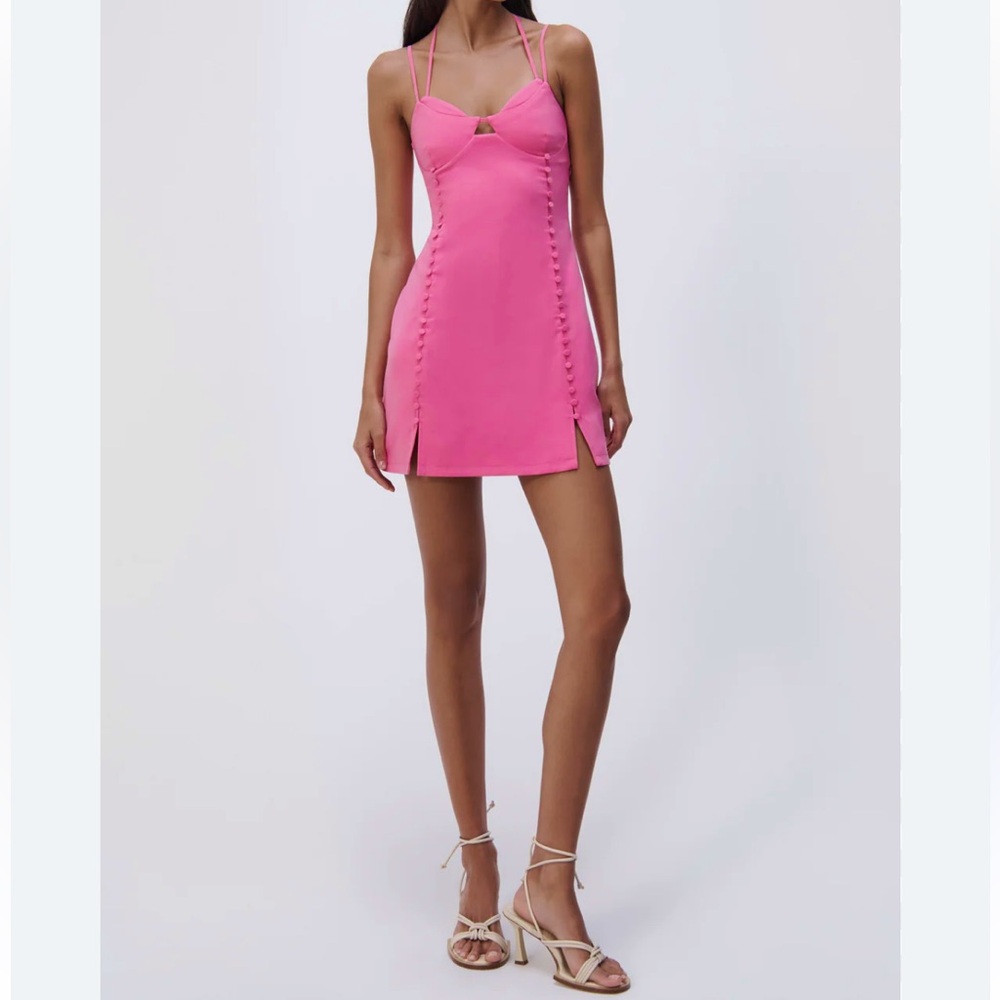 NWT Jonathan Simkhai The Eilish Mini Dress in Punch size 4